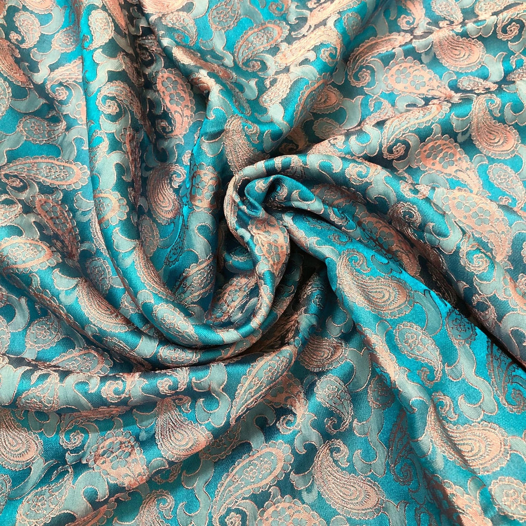 Paisley Mulberry Silk Fabric by the Yard – Handwoven Vietnam