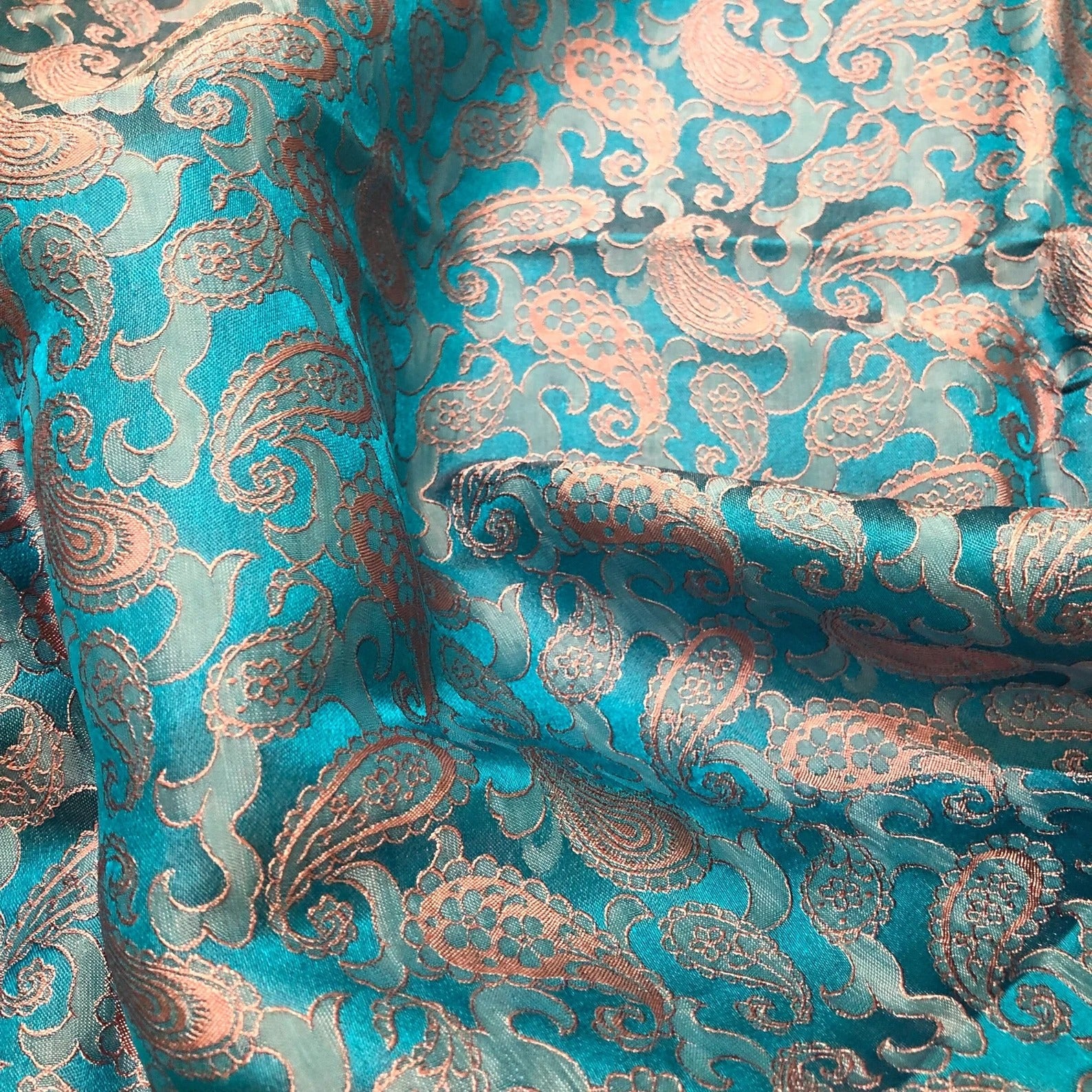 Paisley Mulberry Silk Fabric by the Yard – Handwoven Vietnam