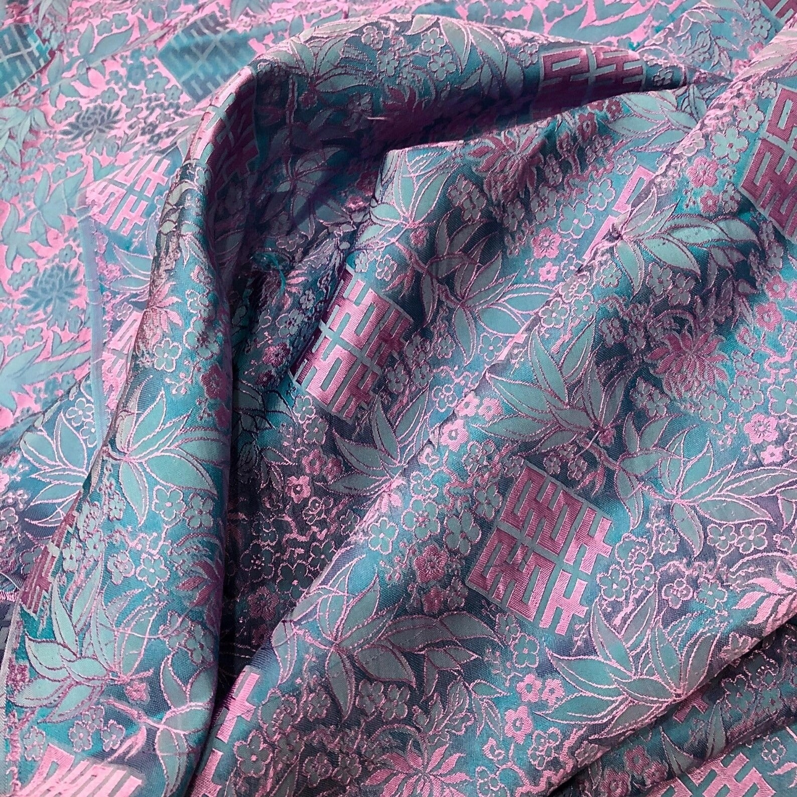Handwoven Floral Mulberry Silk Fabric by the Yard – Vietnam