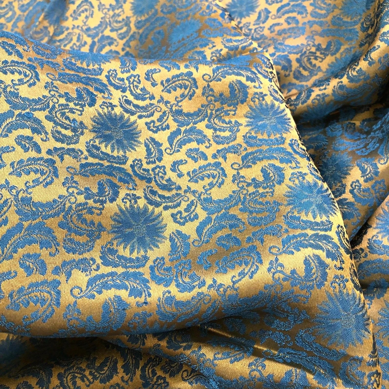 Floral Mulberry Silk Fabric – Handwoven in Vietnam
