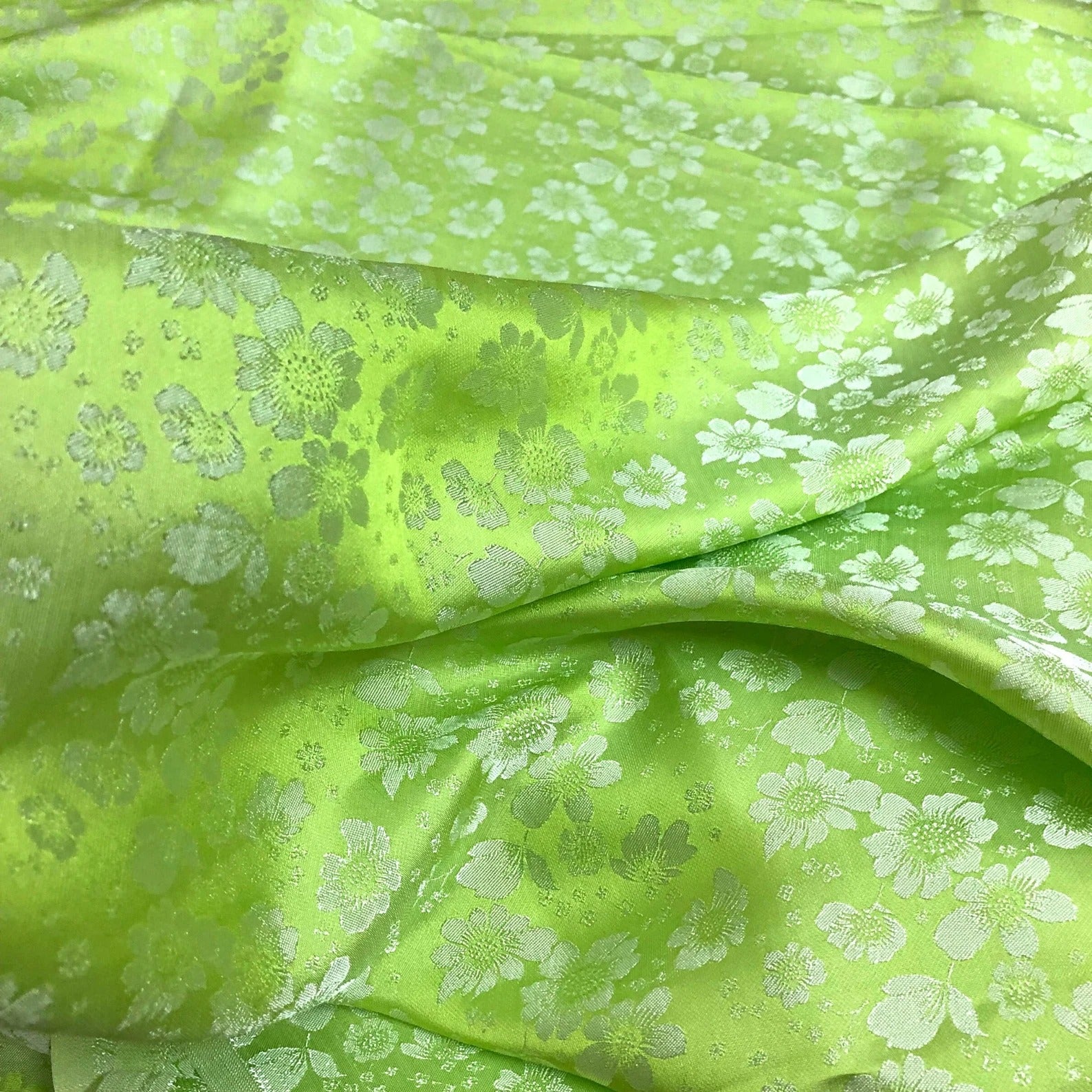 Handwoven Floral Mulberry Silk Fabric by the Yard – Vietnam