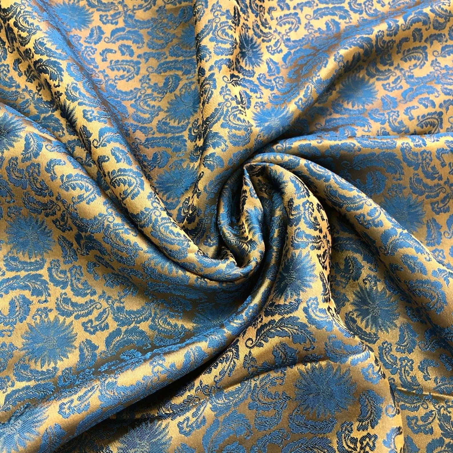 Floral Mulberry Silk Fabric – Handwoven in Vietnam