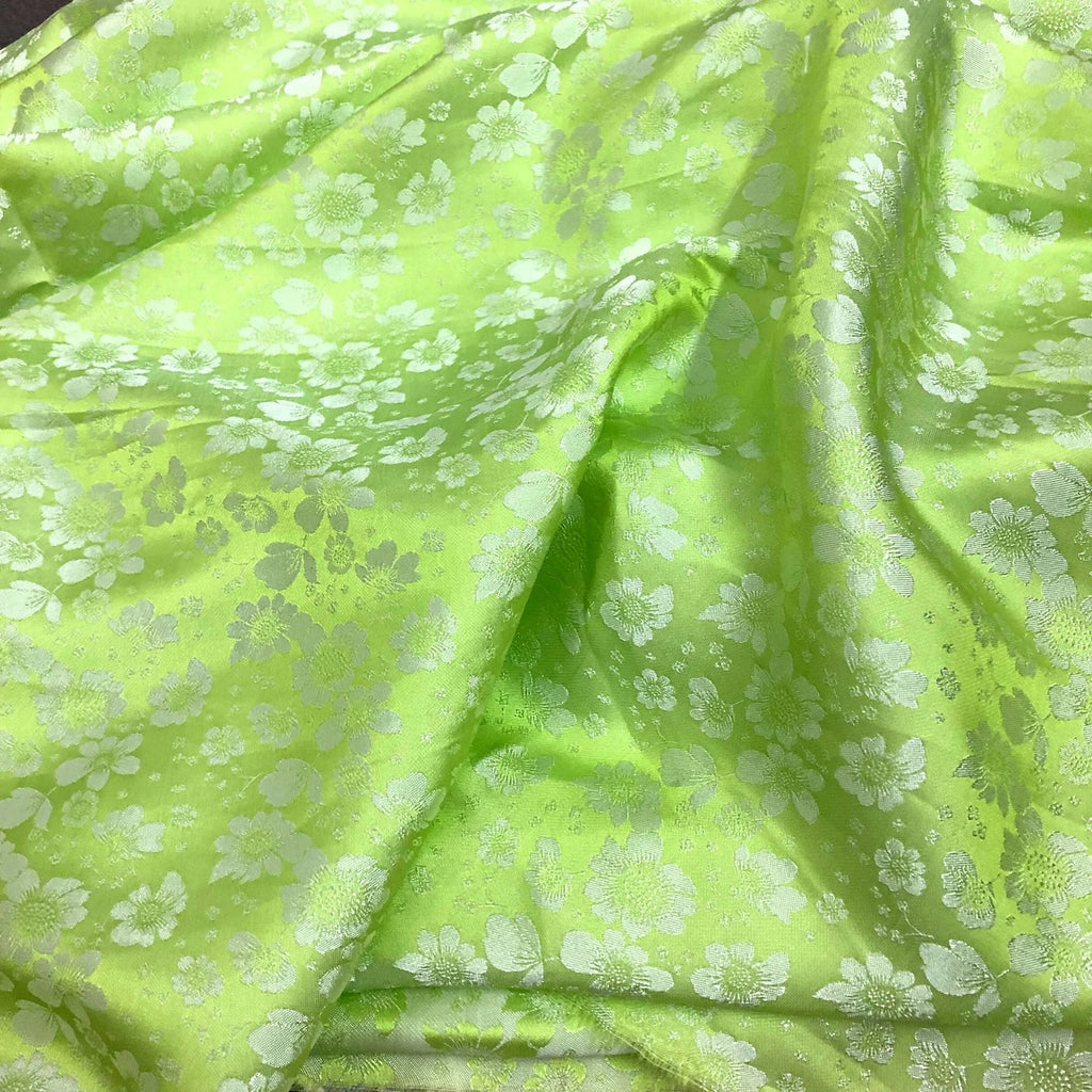 Handwoven Floral Mulberry Silk Fabric by the Yard – Vietnam