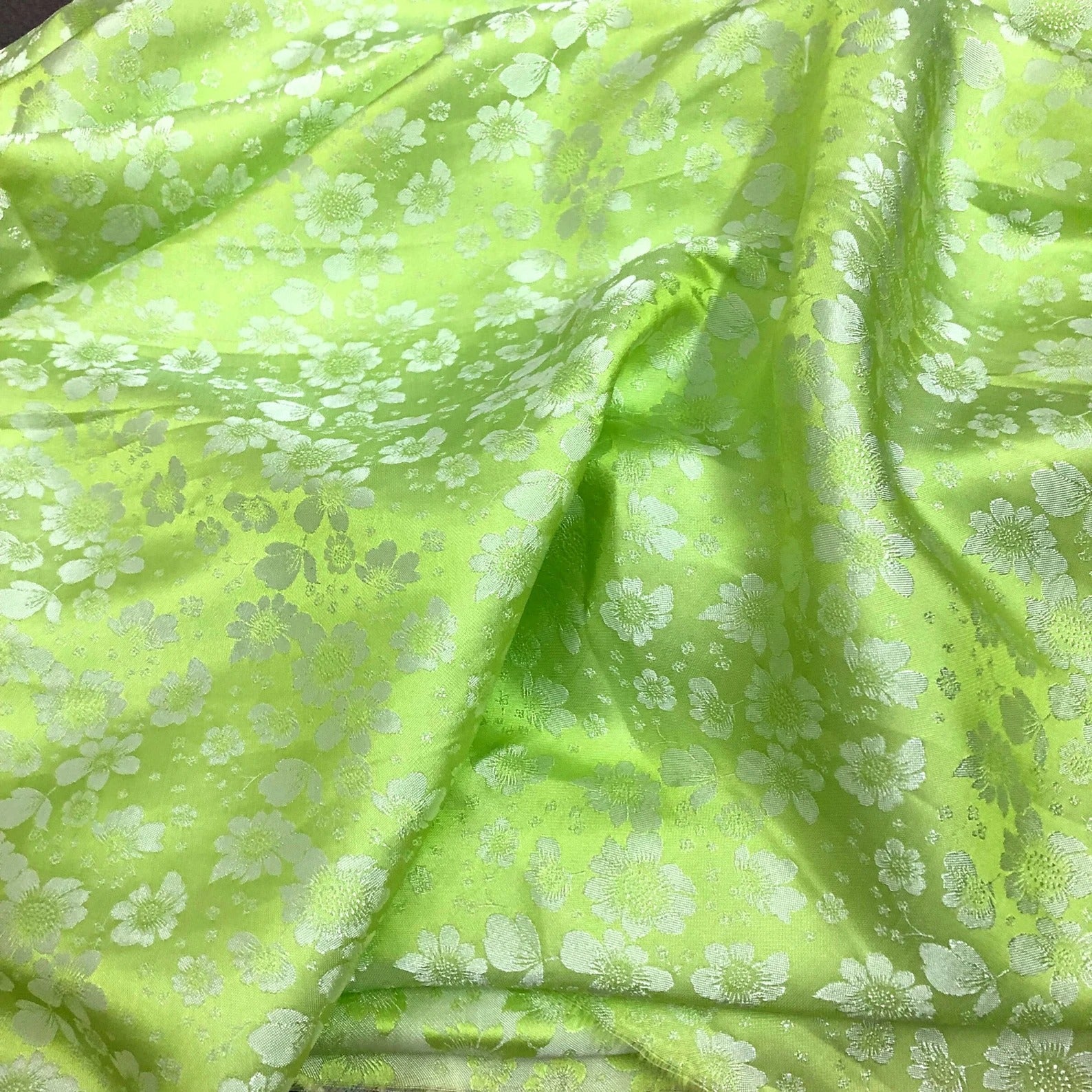 Handwoven Floral Mulberry Silk Fabric by the Yard – Vietnam