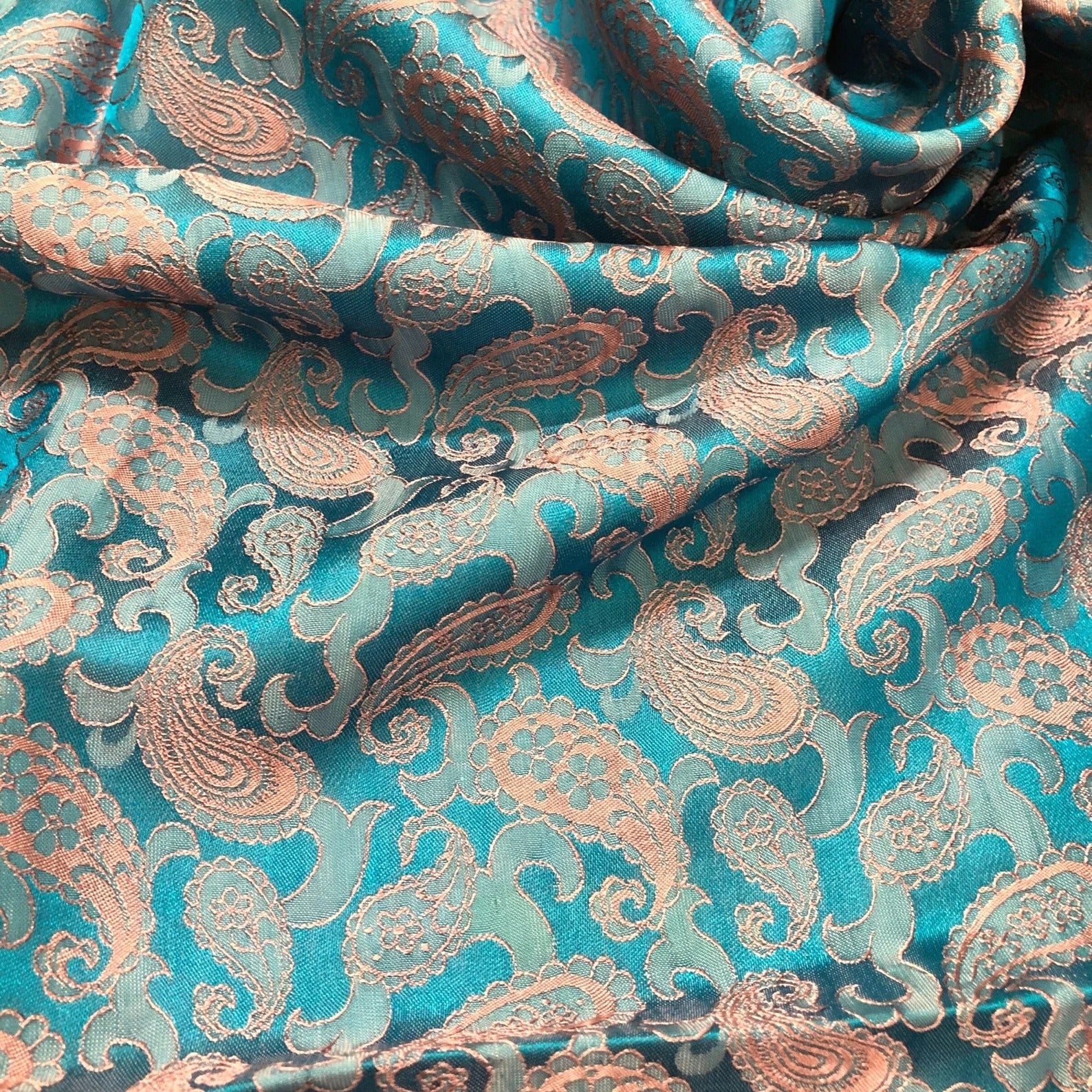 Paisley Mulberry Silk Fabric by the Yard – Handwoven Vietnam