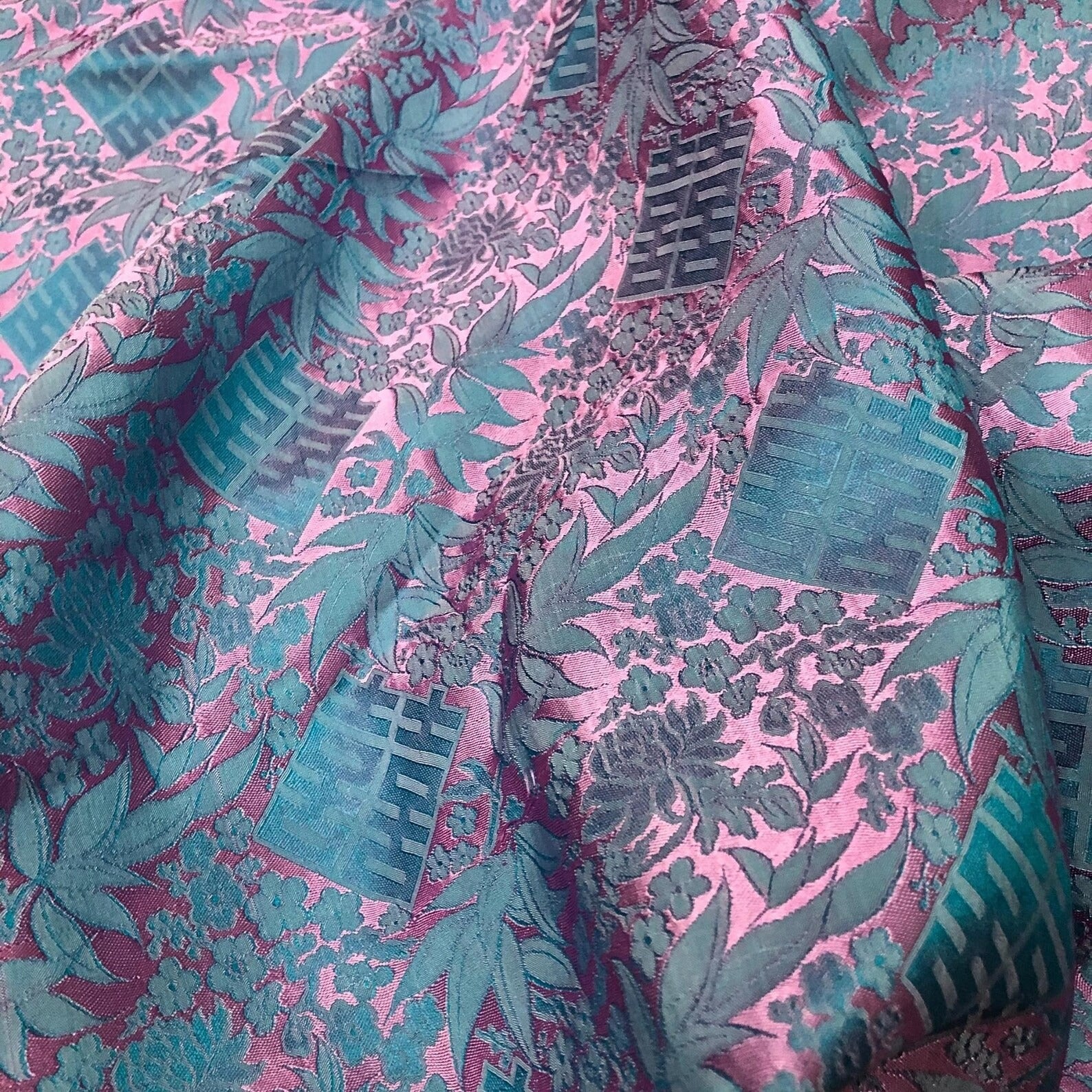 Handwoven Floral Mulberry Silk Fabric by the Yard – Vietnam