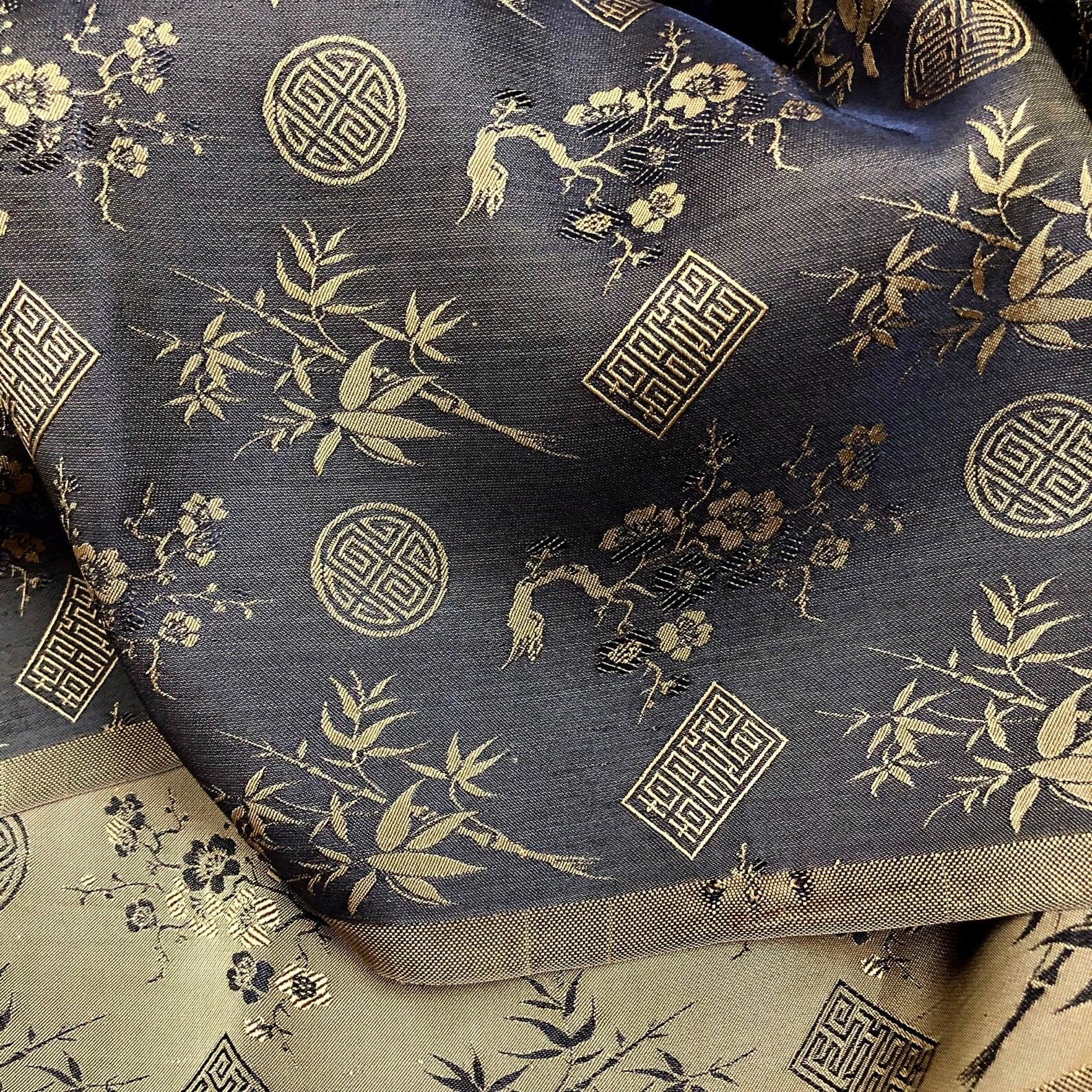 Handwoven Floral Mulberry Silk Fabric – Vietnamese Craft