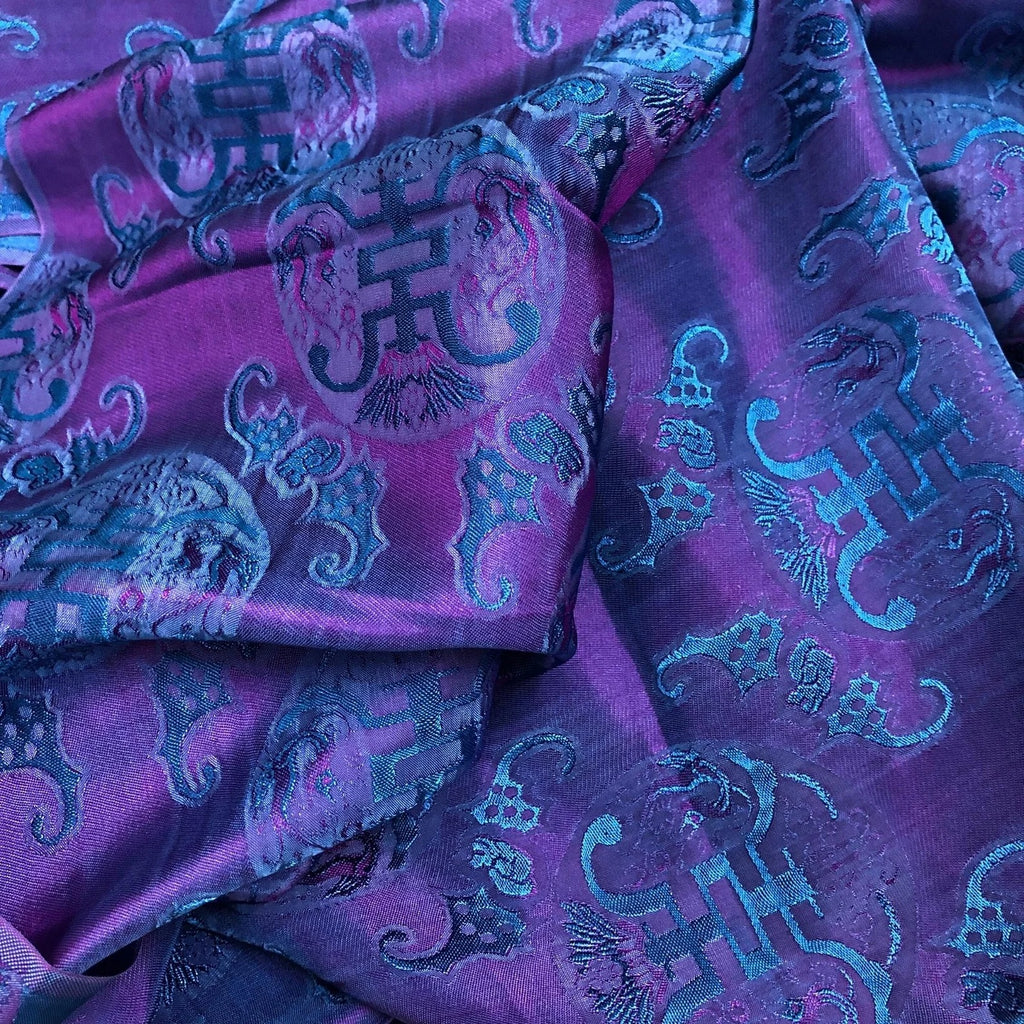 Pure Mulberry Silk Pattern Fabric by the Yard – Handwoven Vietnam