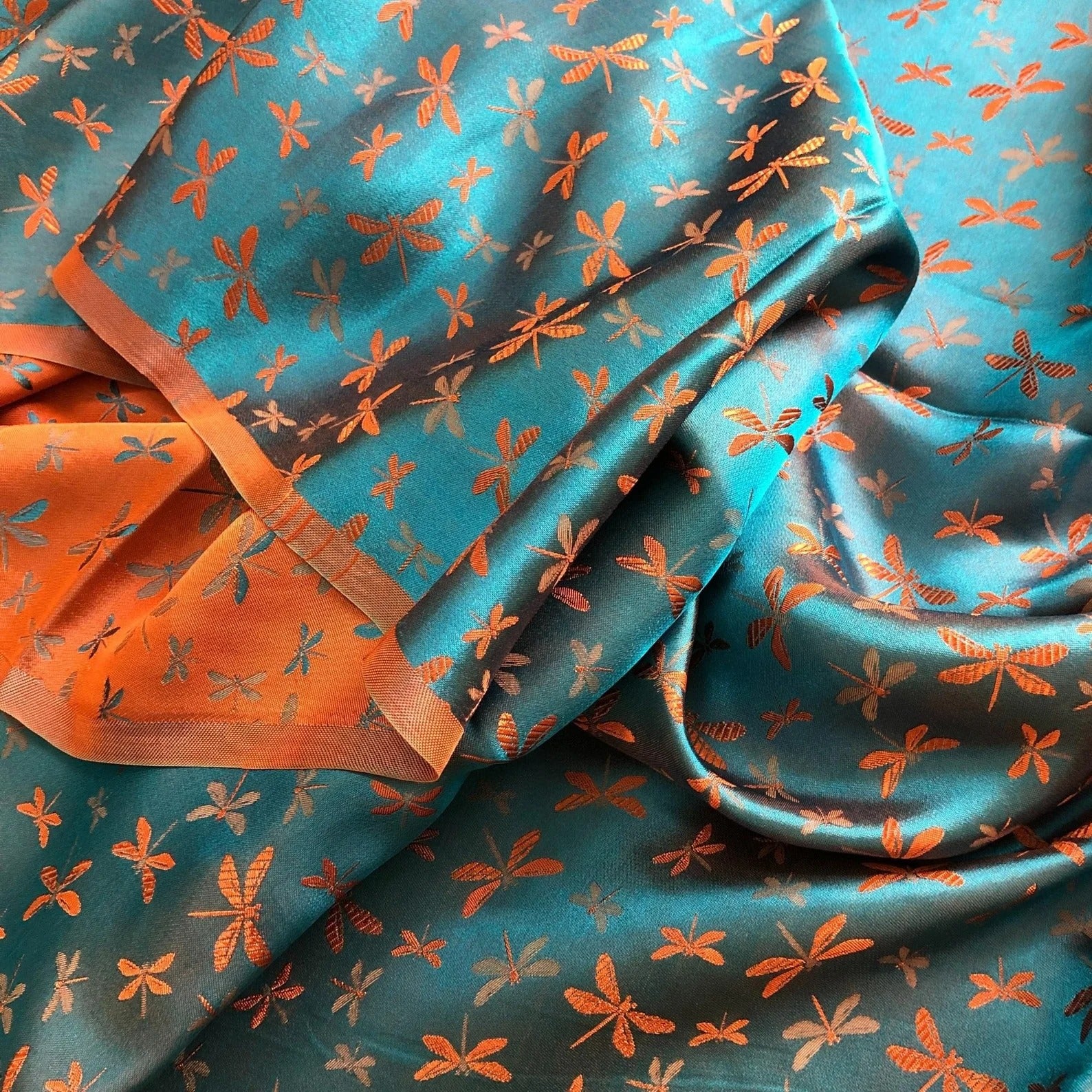 Handwoven Patterned Mulberry Silk Fabric by the Yard – Vietnam