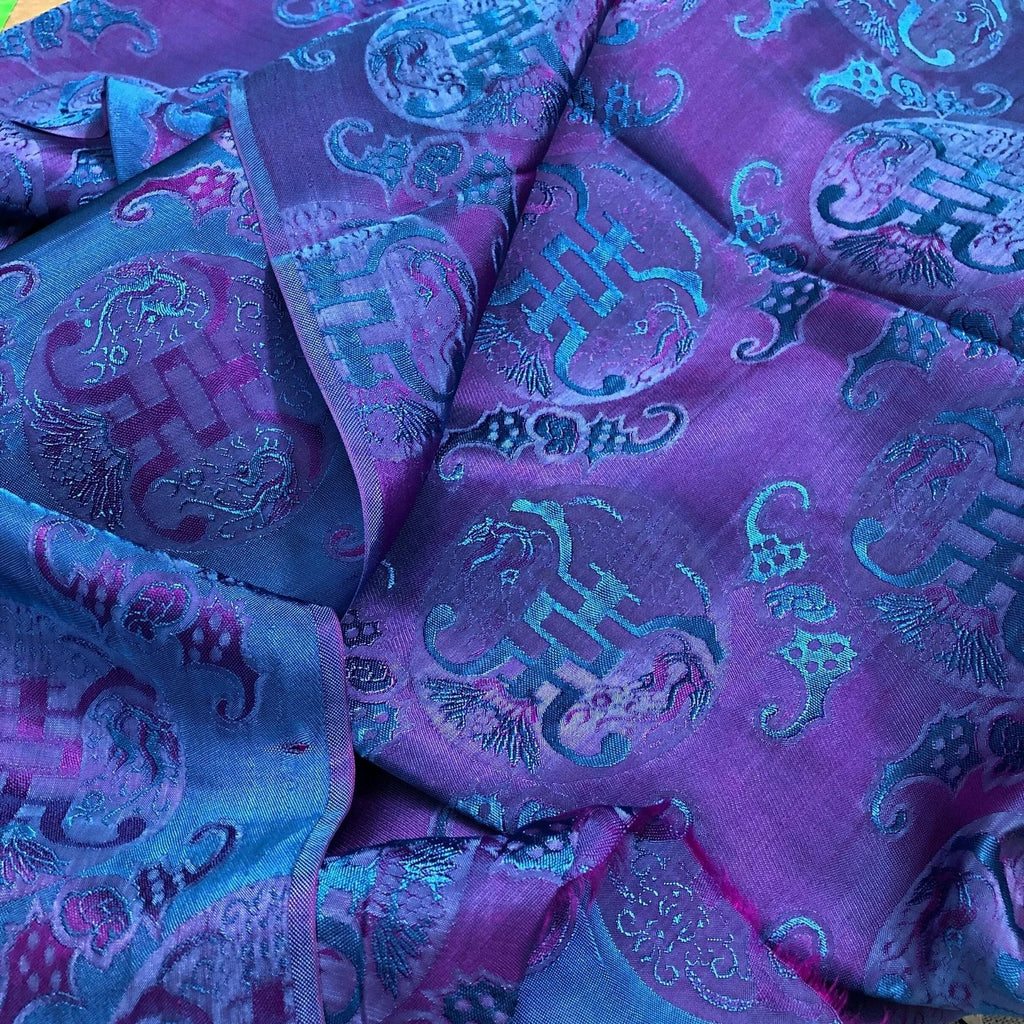 Pure Mulberry Silk Pattern Fabric by the Yard – Handwoven Vietnam