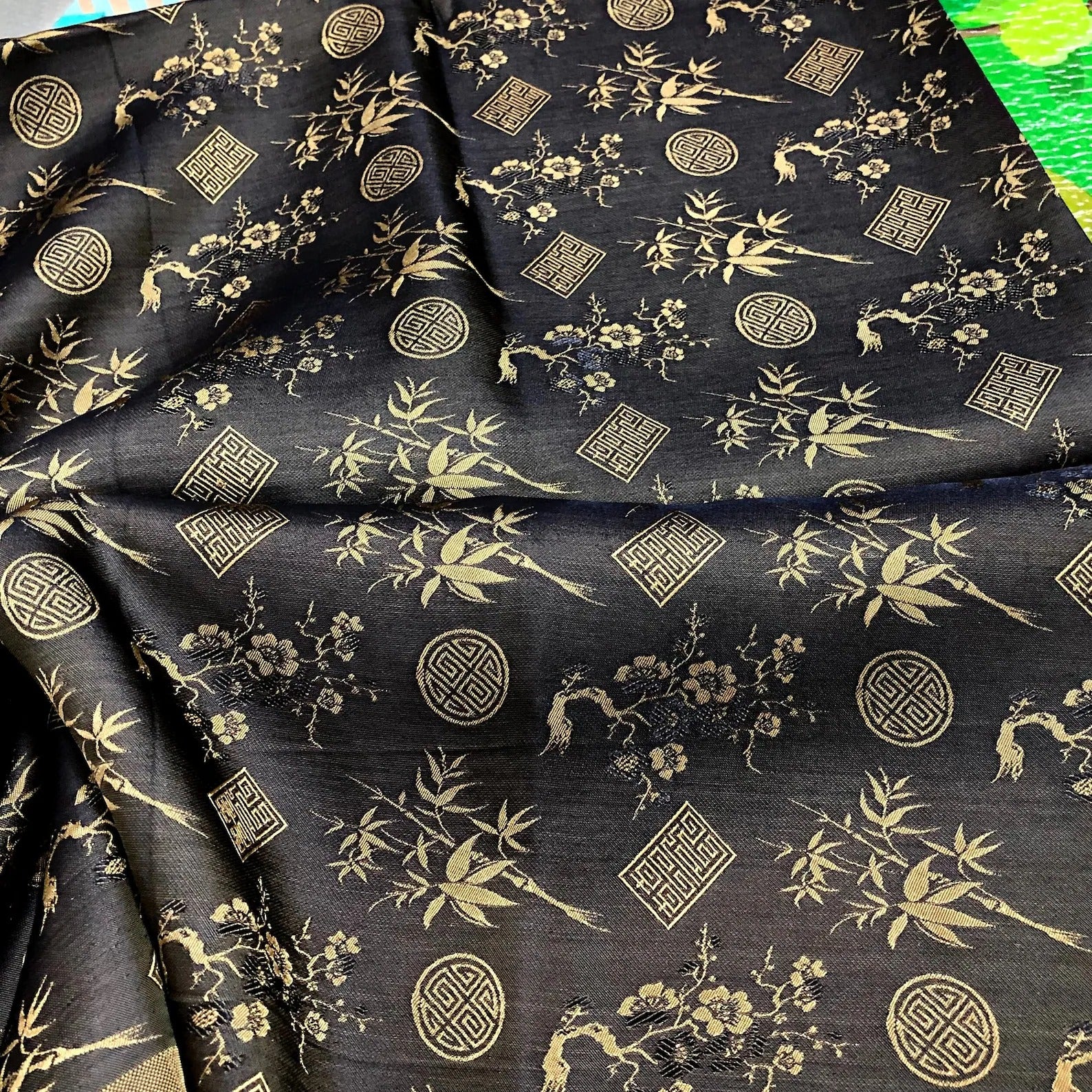 Handwoven Floral Mulberry Silk Fabric – Vietnamese Craft