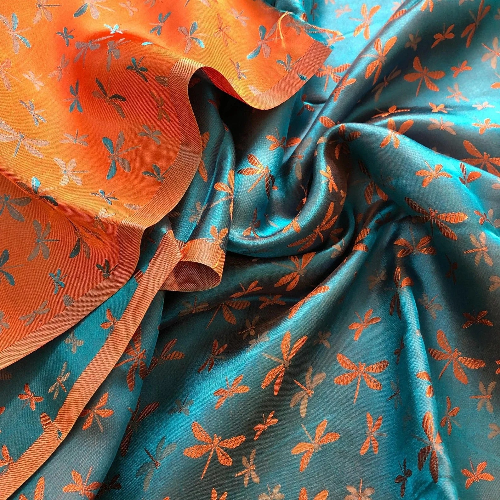 Handwoven Patterned Mulberry Silk Fabric by the Yard – Vietnam