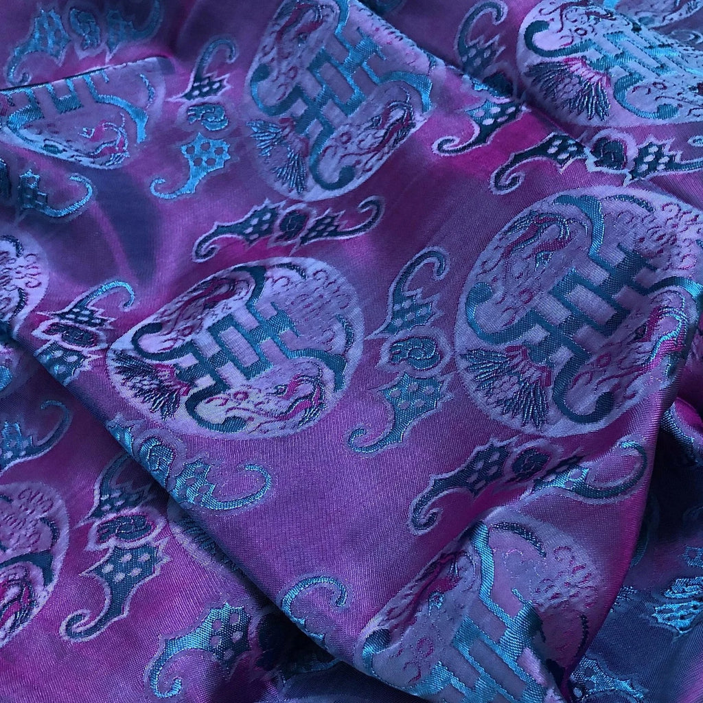 Pure Mulberry Silk Pattern Fabric by the Yard – Handwoven Vietnam