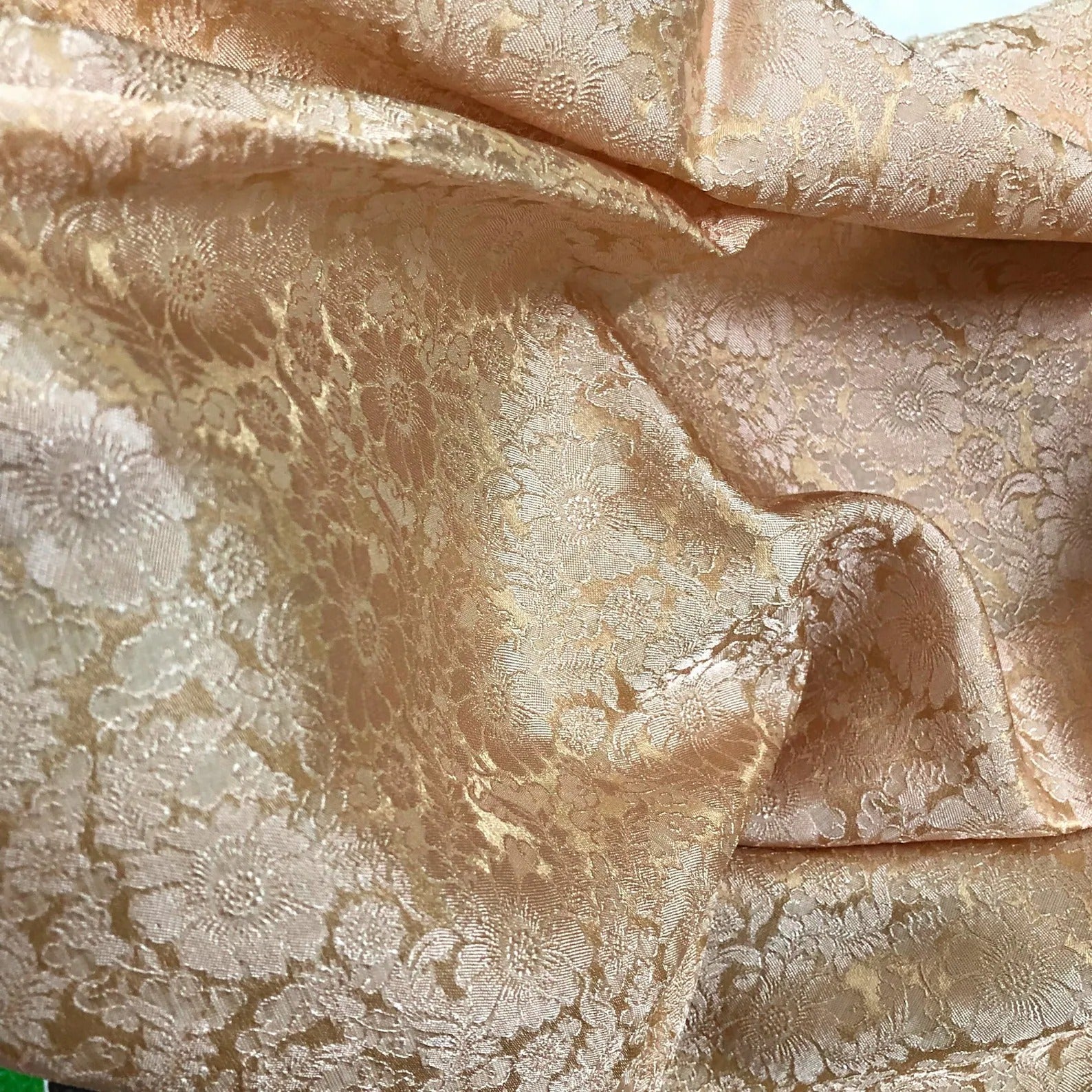 Chrysanthemum Mulberry Silk Fabric by the Yard – Handwoven Vietnam