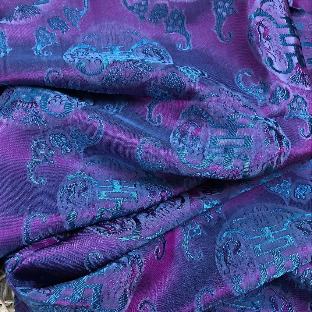 Pure Mulberry Silk Pattern Fabric by the Yard – Handwoven Vietnam