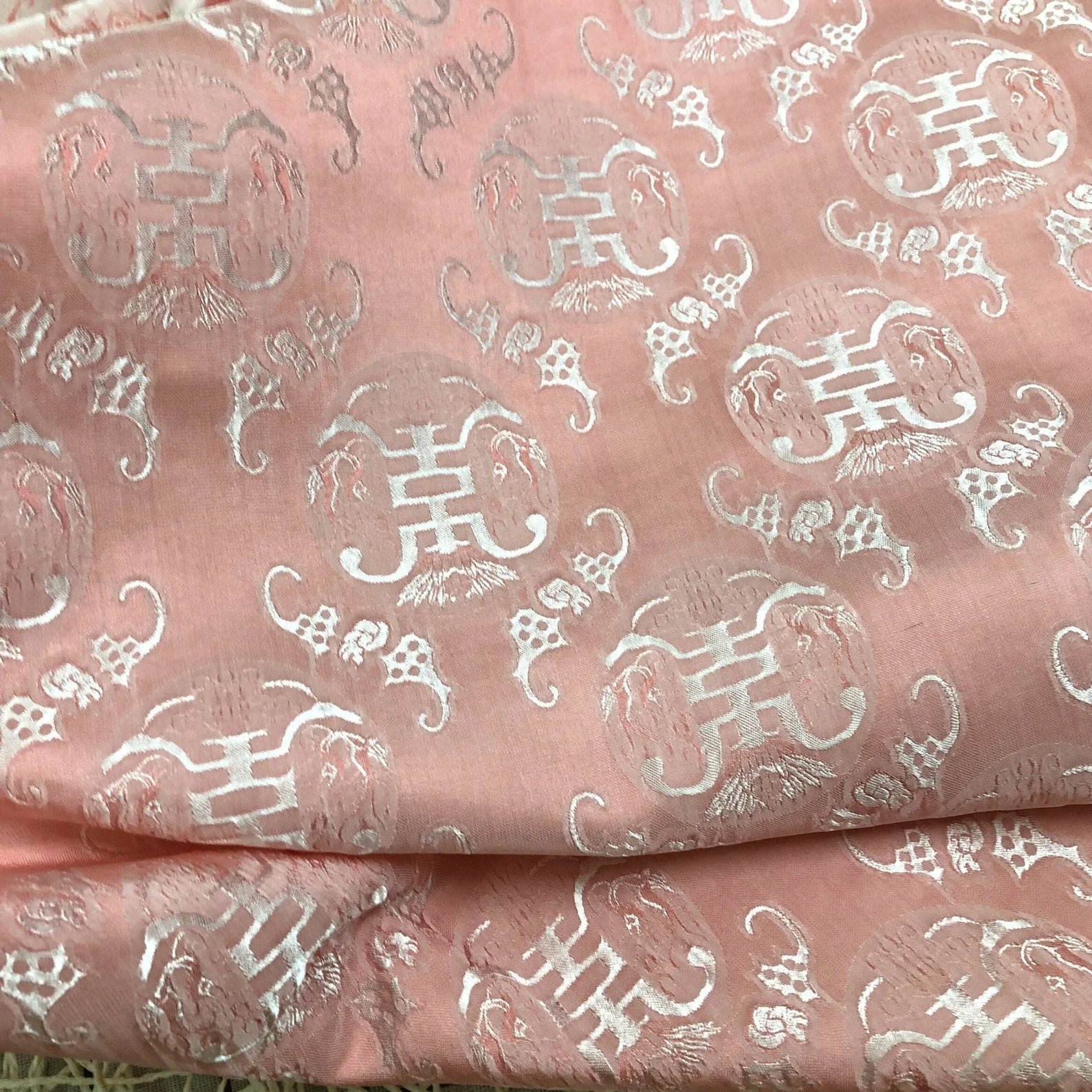 Patterned Mulberry Silk Fabric – Handwoven in Vietnam