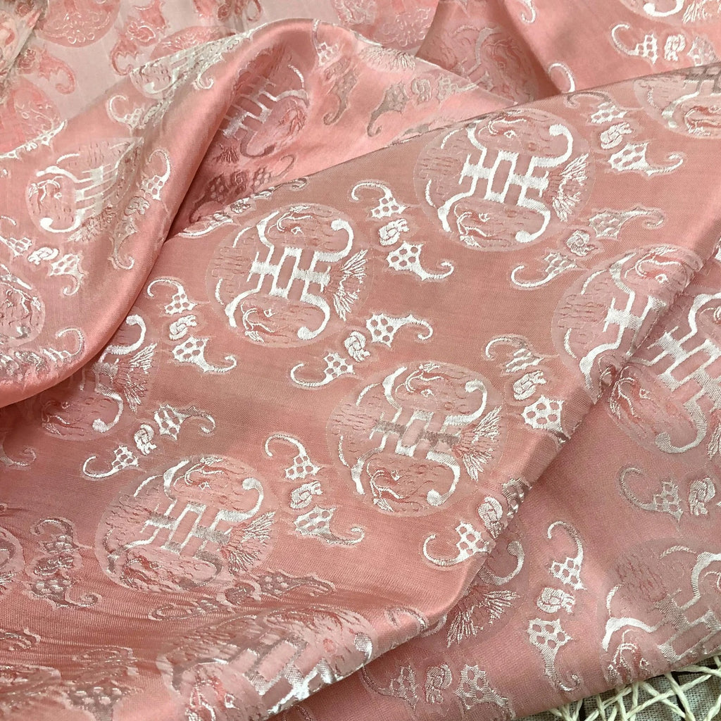 Patterned Mulberry Silk Fabric – Handwoven in Vietnam