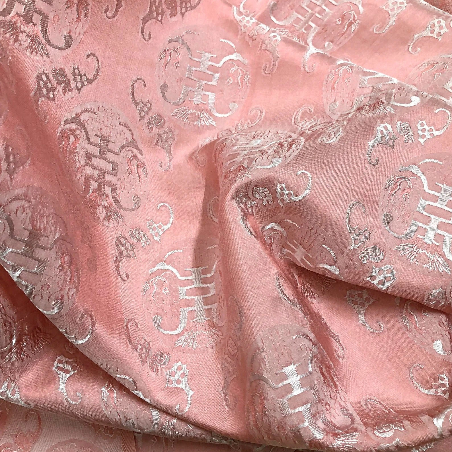 Patterned Mulberry Silk Fabric – Handwoven in Vietnam