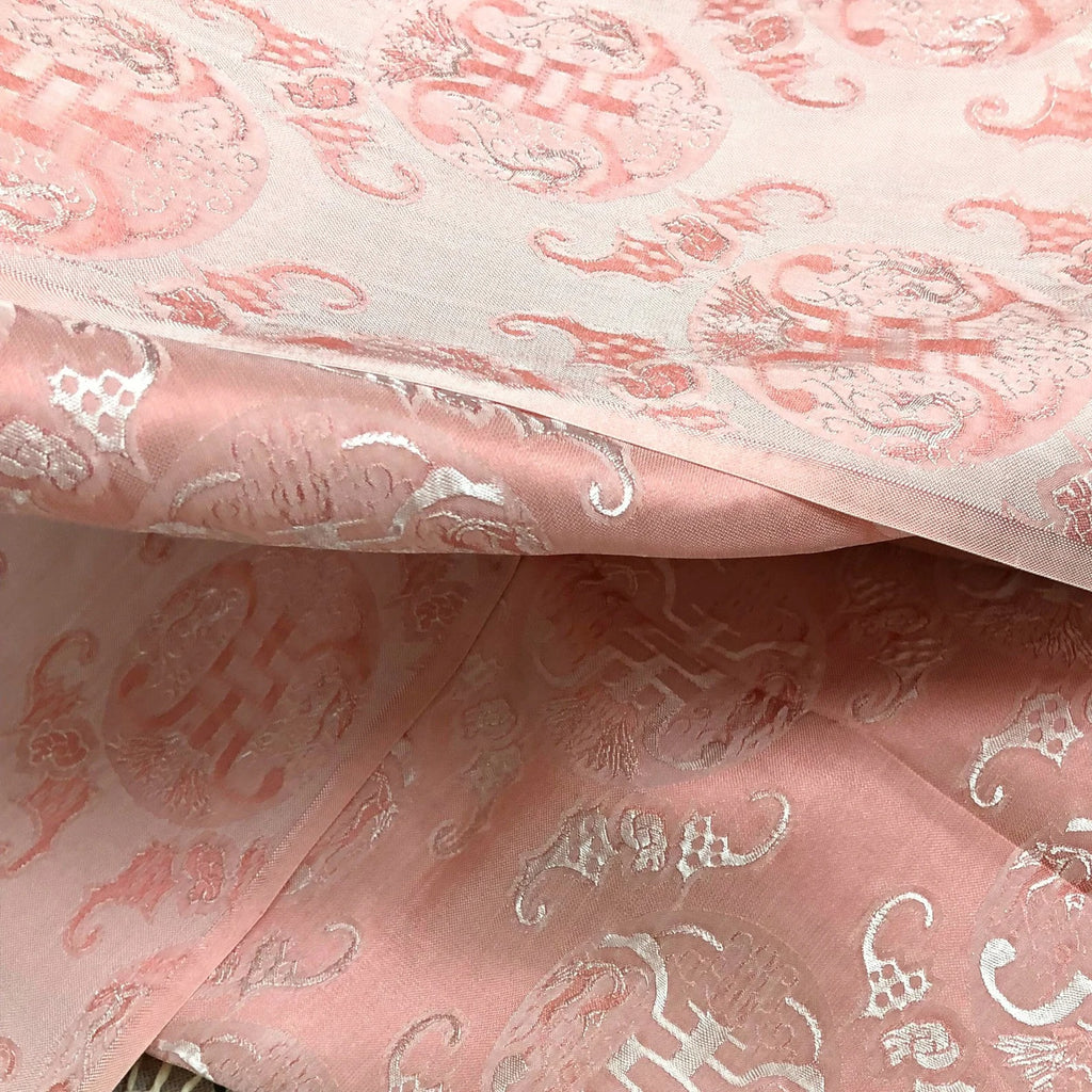 Patterned Mulberry Silk Fabric – Handwoven in Vietnam