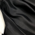 Black Mulberry Silk Satin Fabric – Handwoven in Vietnam